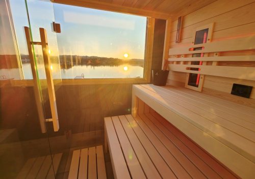Sauna für 4 Personen mit Seeblick